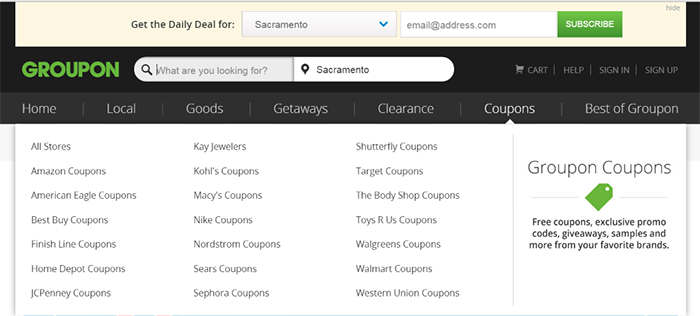 ... Groupon Coupons that is a service from Groupon that offers more than