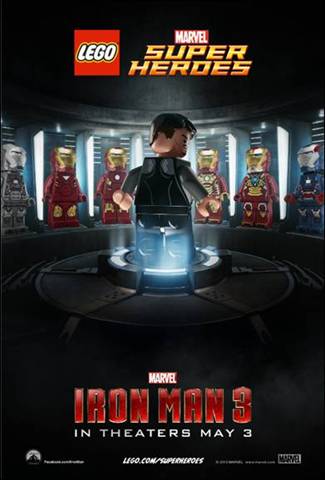 Marvel Iron Man 3 Lego Poster