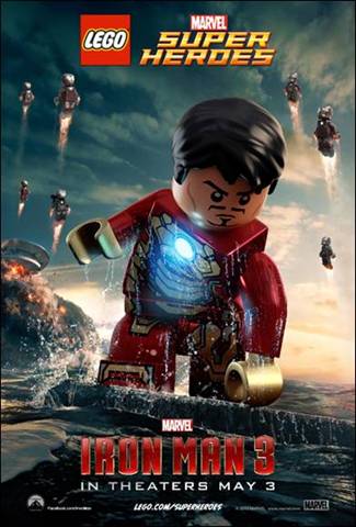 Marvel Iron Man 3 Lego Poster