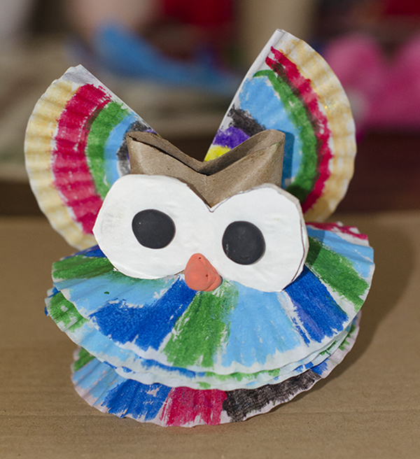 Paper Plate Owl - Huppie Mama