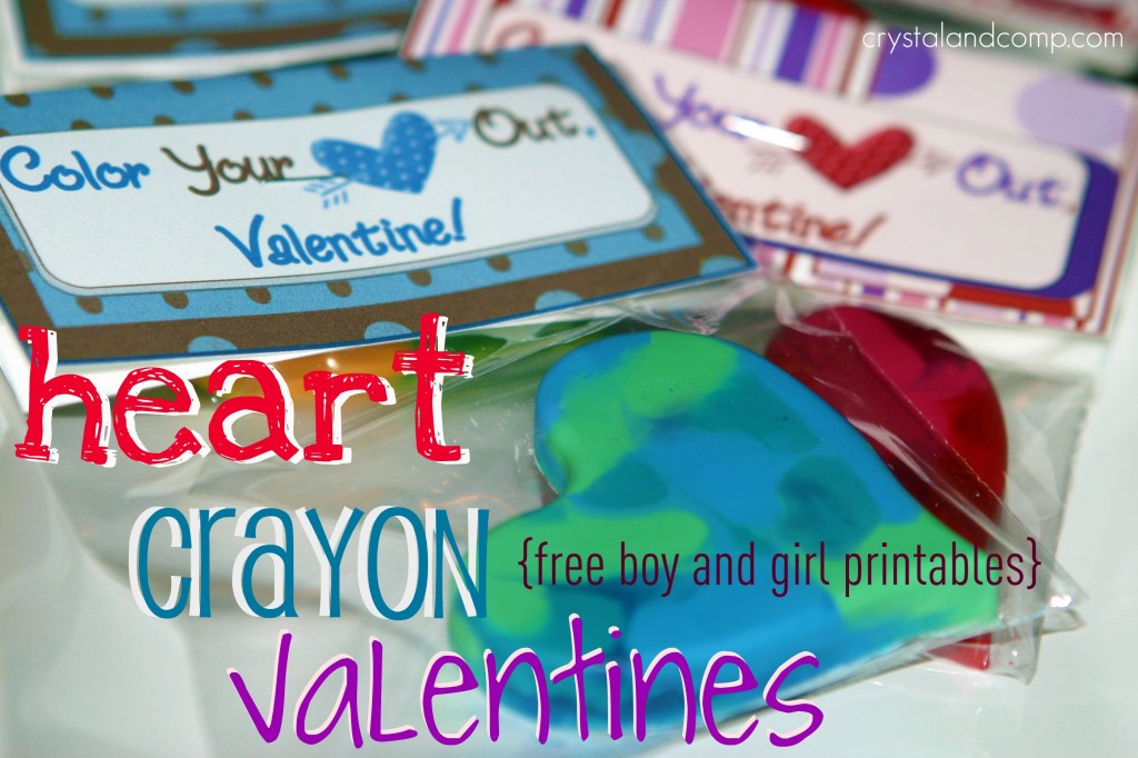 Heart Crayon Valentines