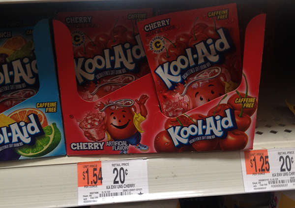 Cherry Kool-Aid at Walmart
