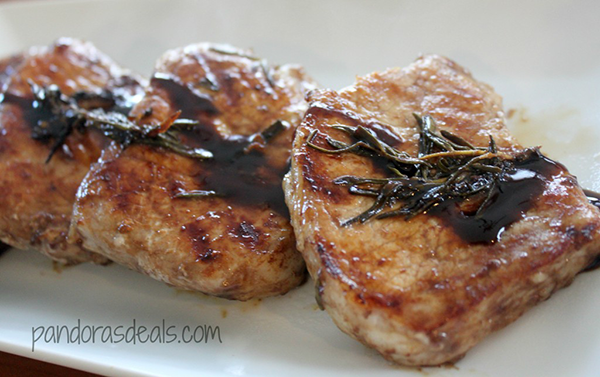 Rosemary & Balsamic Grilled Pork Chops