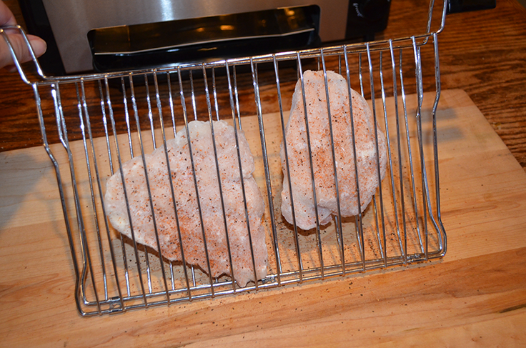 Chicken breasts in Ronco Ready Grill basket