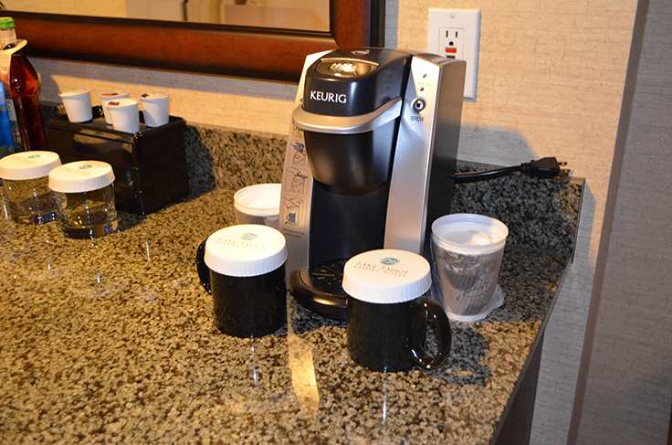 Keurig (coffee maker) in suites at Lake Tahoe Resort Hotel