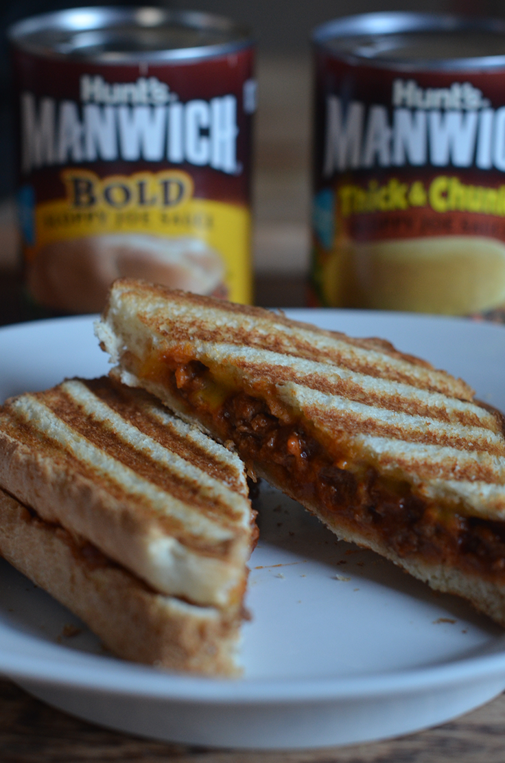 Sloppy Joe Panini Sandwich Manwich