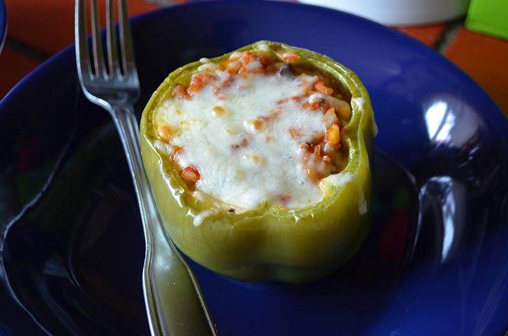 Stuffed Bell Peppers (meatless)