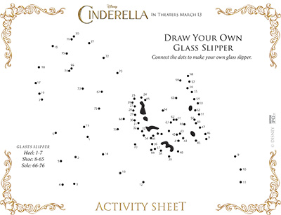 Cinderella Dot To Dot Activity Sheet