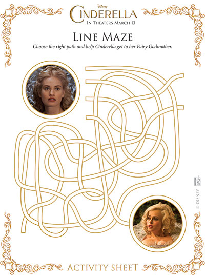 Cinderella line maze activity