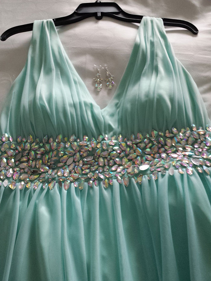 JC Penney Glam Ball - Dress and earrings - #JCPCinderellaMoment