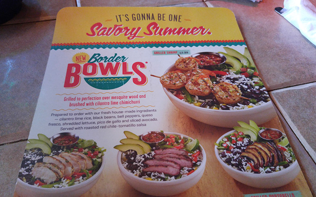 Border Bowls - On The Border Mexican Grill & Cantina