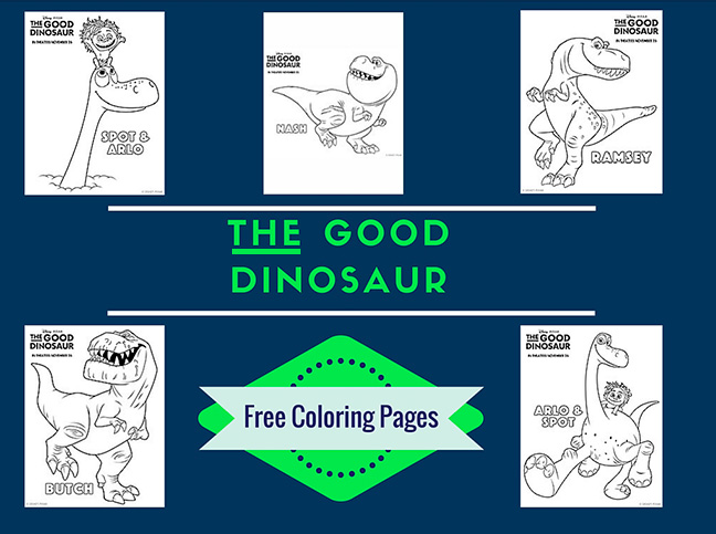 The Good Dinosaur Free Printable Coloring Pages