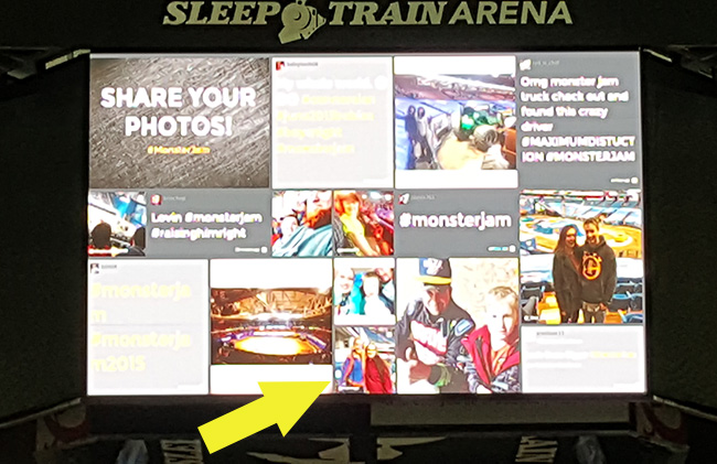 Sleep Train Arena Big Screen Monster Jam Sacramento