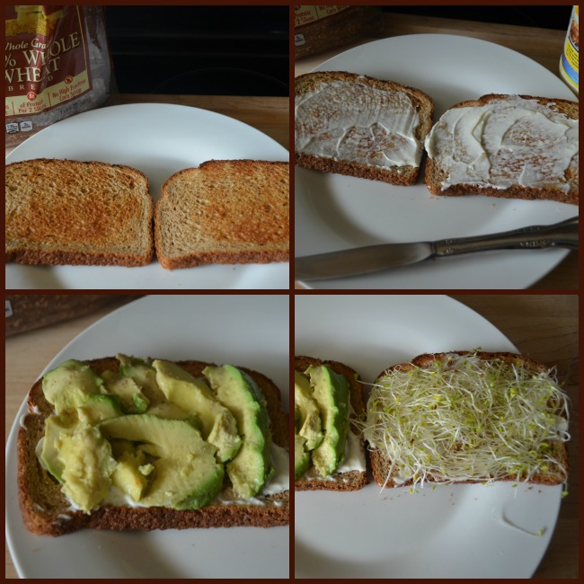 Avocado and Sprouts Sandwich Recipe