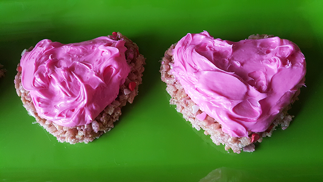 Valentines Day Rice Krispies Hearts