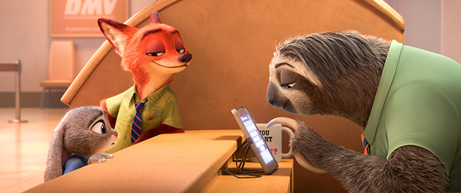 Zootopia sloth