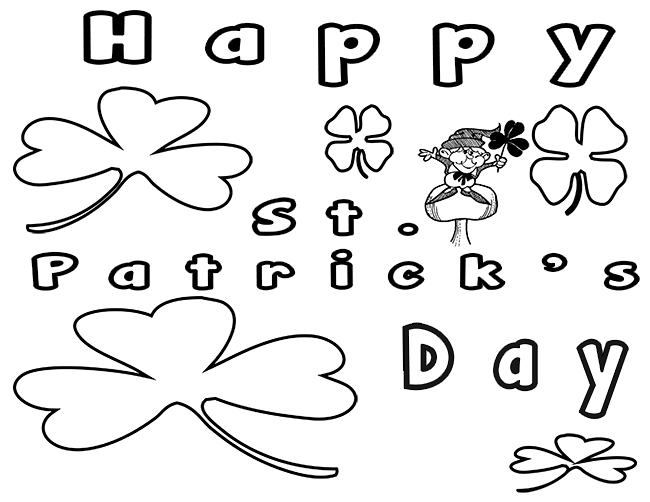 St Patricks Day Coloring Page