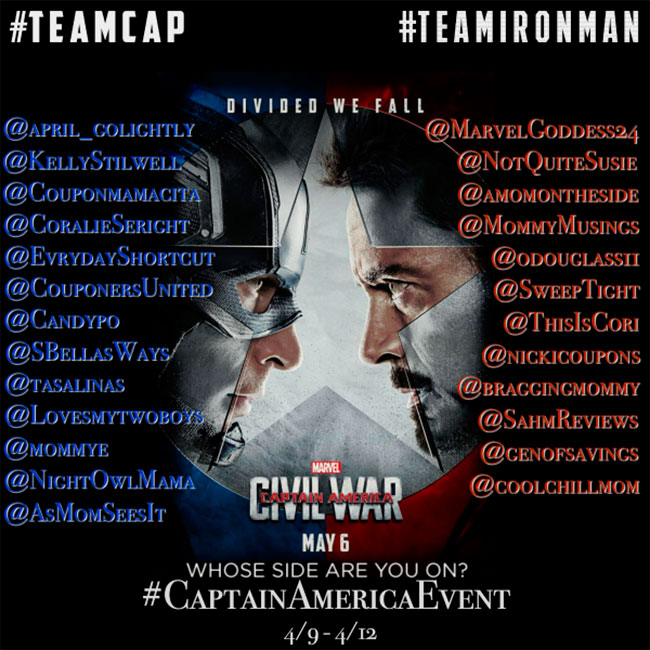 Captain America Event Bloggers