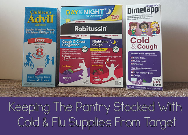 Cold and flu supplies from Target