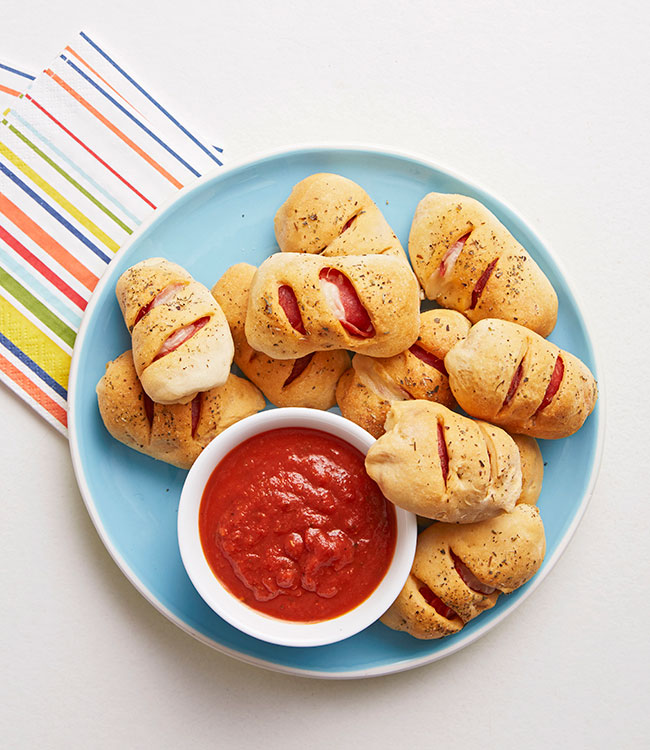 Tiny Stromboli - Movie Night Snacks For Kids