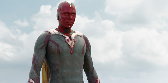 Paul Bettany As Vision in Civil War