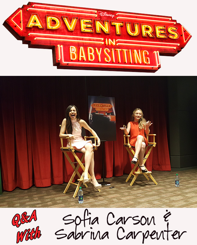 Adventures In Babysitting Interview With Sofia Carson and Sabrina Carpenter