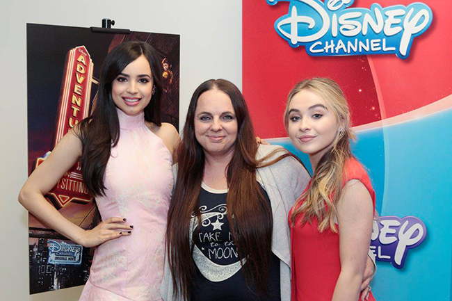 Sofia Carson and Sabrina Carpenter with Stefani Tolson