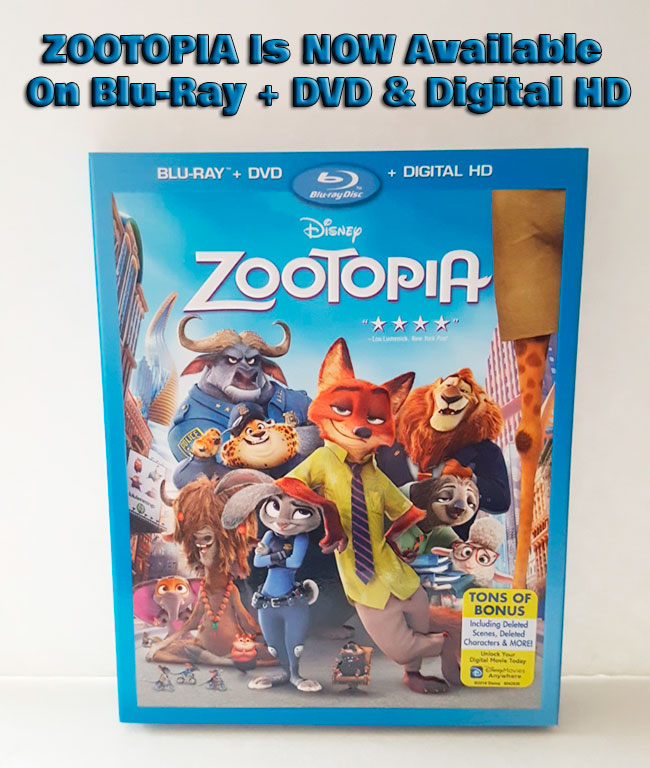 ZOOTOPIA Is Now Available On Blu-Ray + DVD