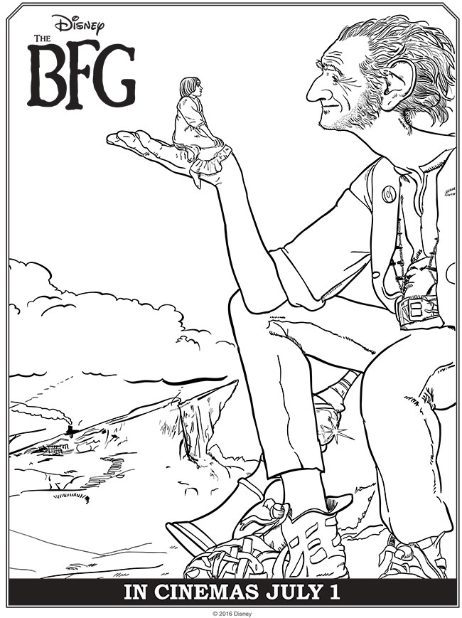 THE BFG Coloring Pages