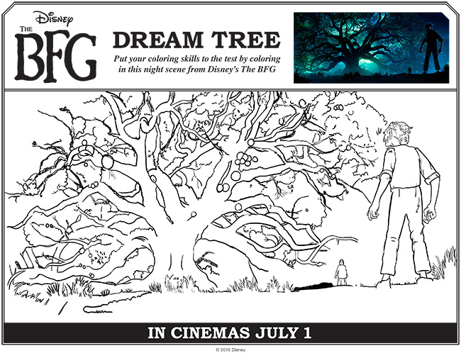 Disney THE BFG Coloring Pages & Activities