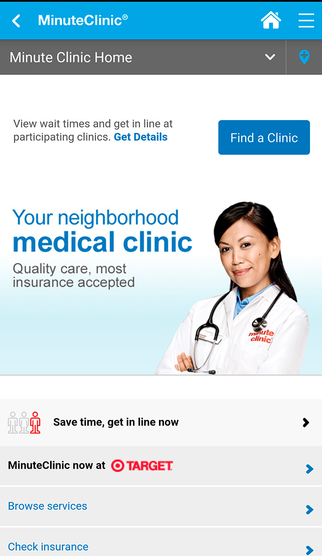 CVS MinuteClinic App