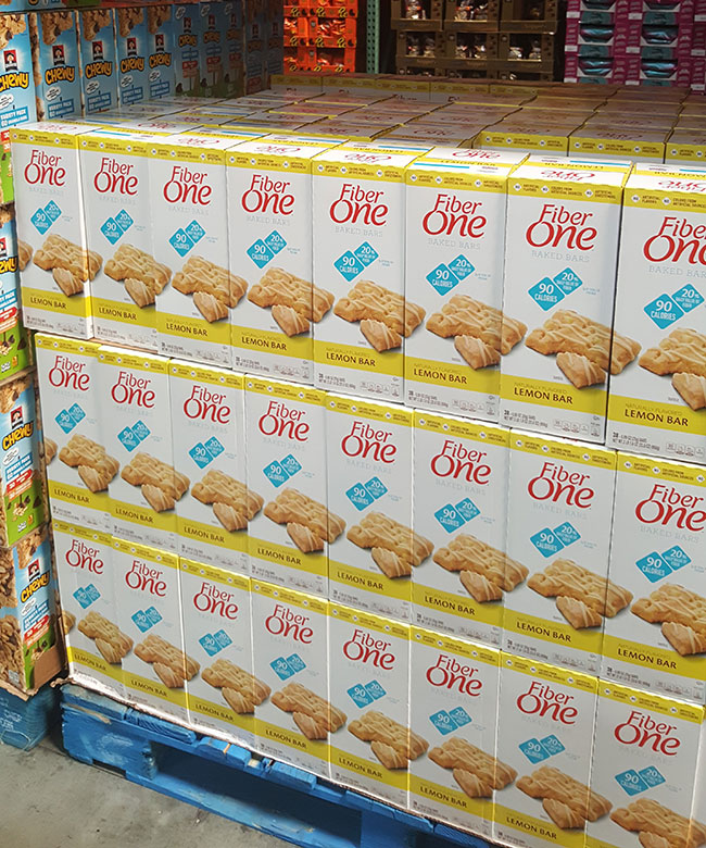 Fiber One Lemon Bars at Costco