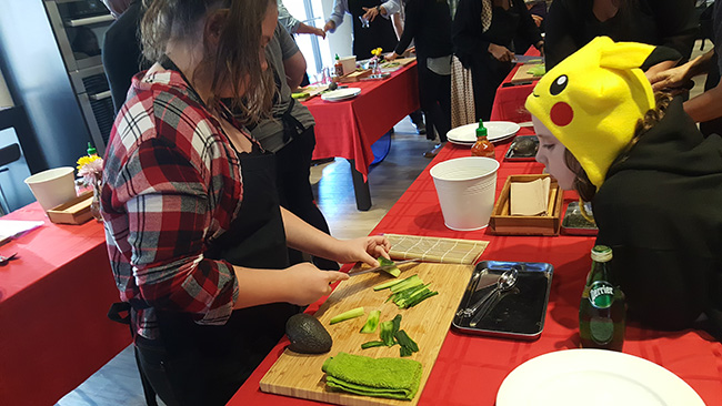 Sushi Making Lessons at Miele Gallery