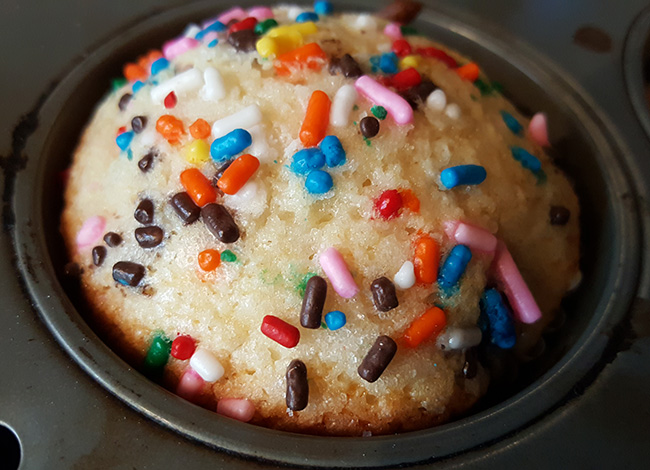 Blueberry Muffins With Sprinkles
