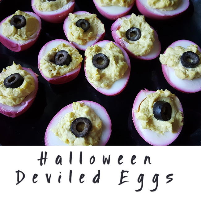 Halloween Deviled Eggs 