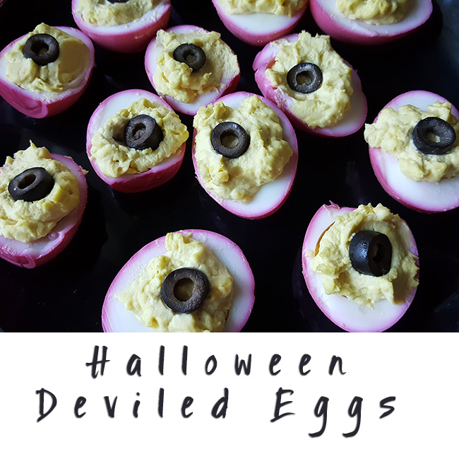 Halloween Deviled Eggs 