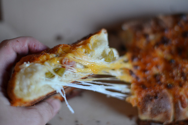 Dominos Bacon and Jalapeno Stuffed Cheesy Bread