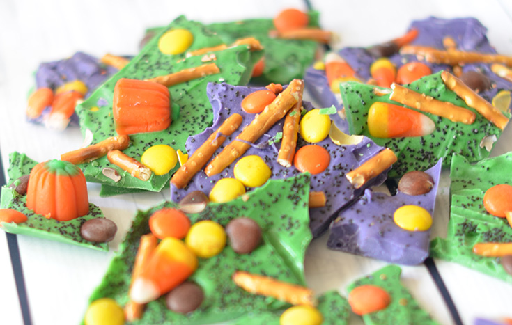 How To Make Pretty, SWEET & Salty Halloween Bark