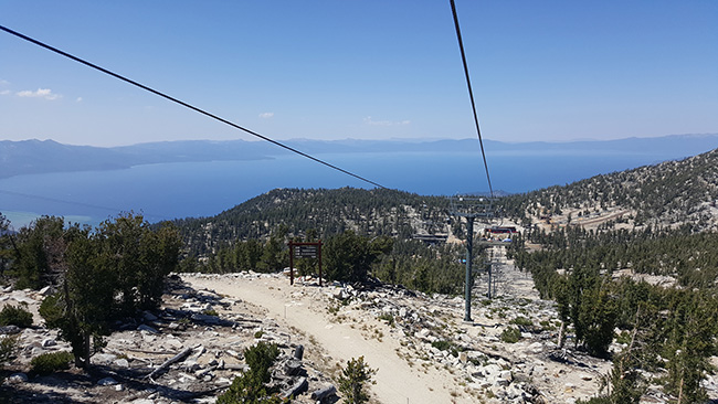 View of Nevada from Tamarack Express 