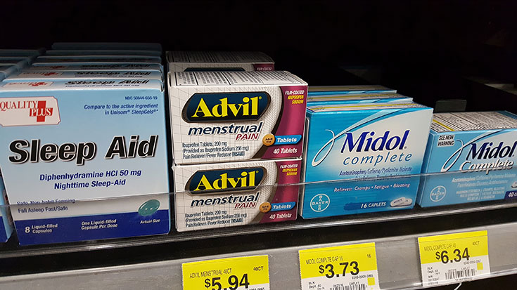Advil Menstrual Pain at Walmart