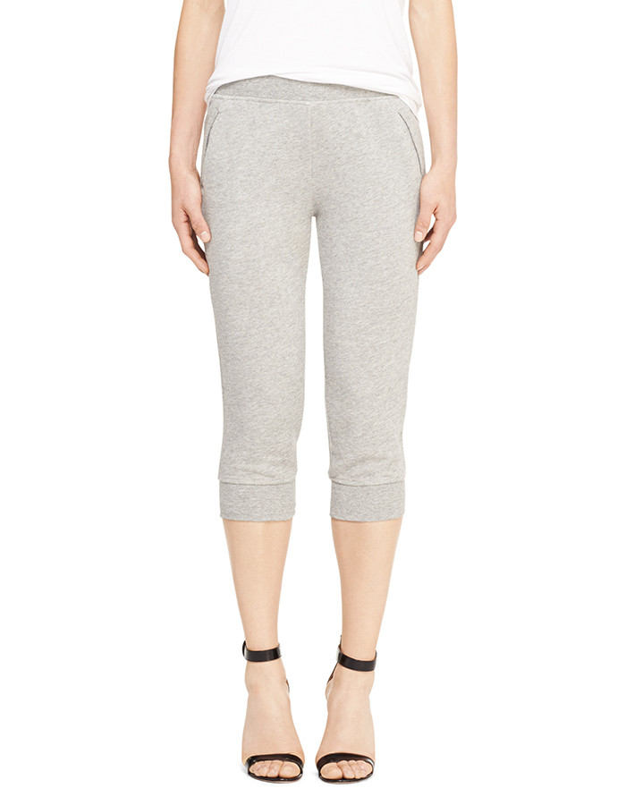 French Terry Slim Cropped Sweat Pants from ATM Collection