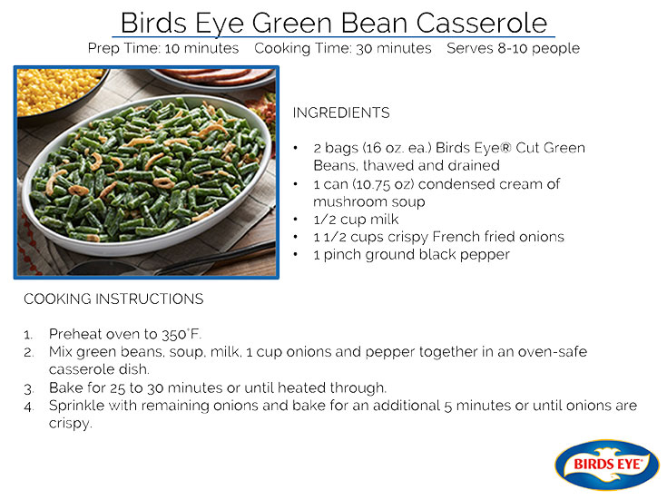 Birds Eye Green Bean Casserole