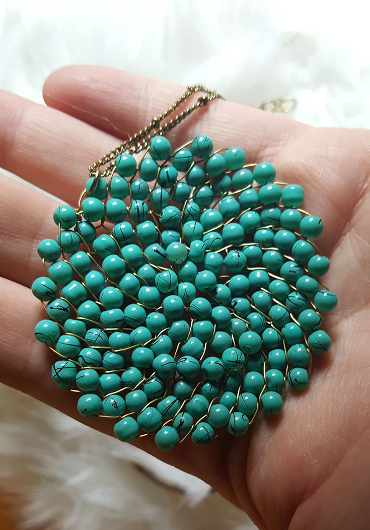 Turquoise Medallion Necklace