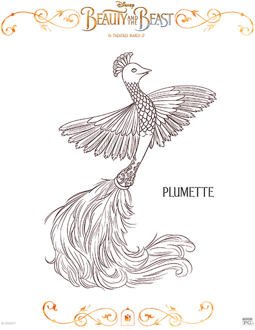 Printable Plumette Coloring Page