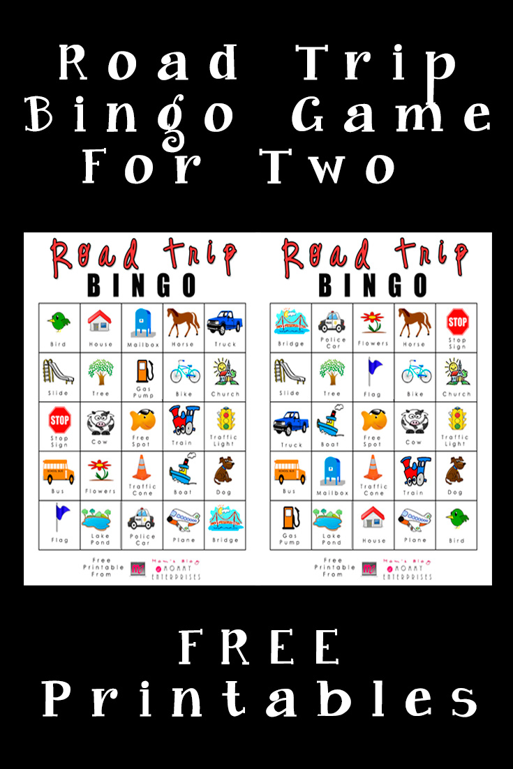 Road Trip Bingo Game Printables