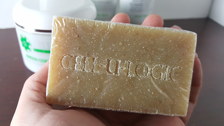 Cell-U-Logic Green Coffee & Seaweed Detox Exfoliating Bar