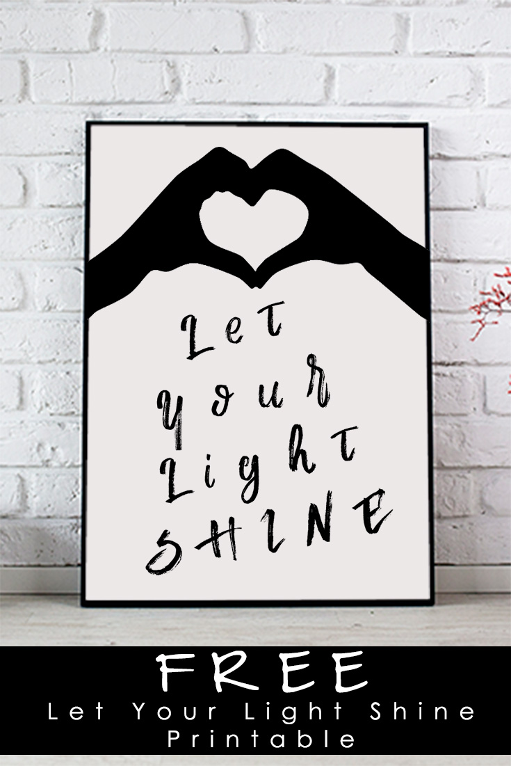 Free Let Your Light Shine Printable