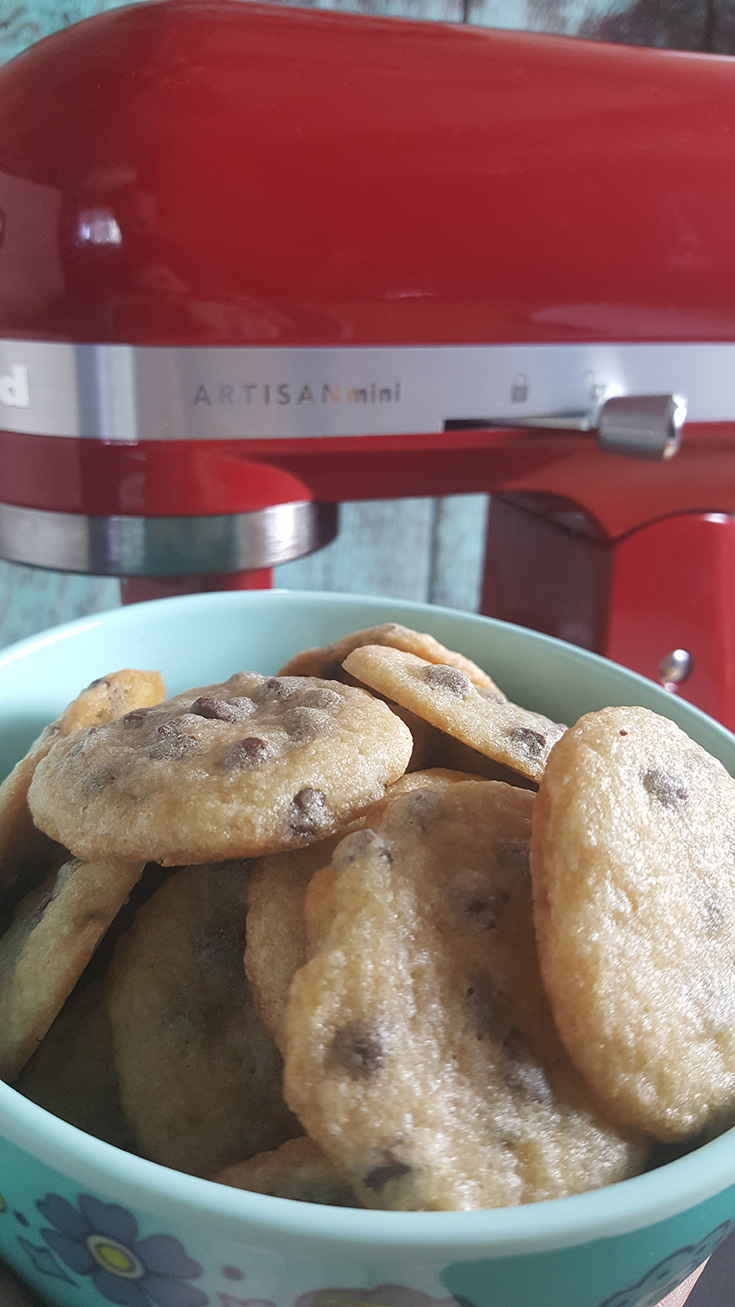 Making Mini Chocolate Chip Cookies With My KitchenAid Artisan Mini Mixer