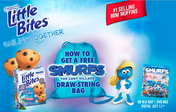 Free Smurf's The Lost Village Draw-String Bag Promo