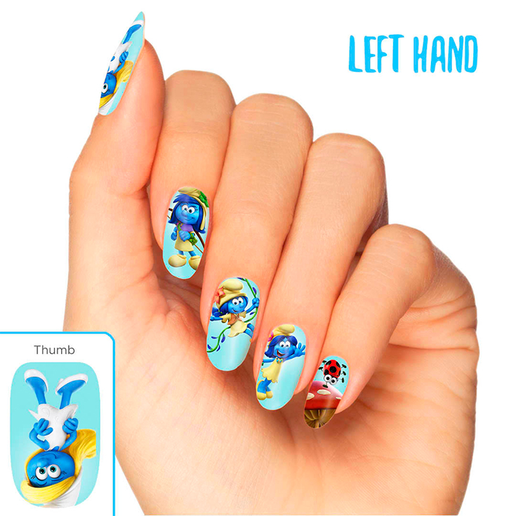 Smurfs Nail Snaps